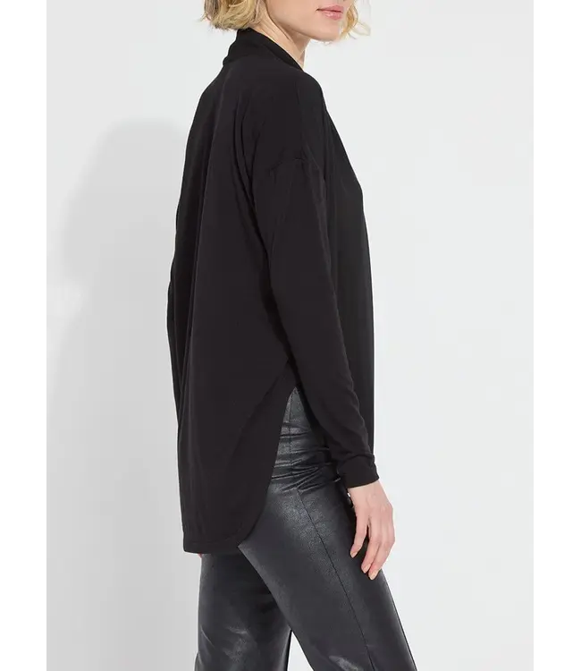 Naomi Folded Neck Mix Media Top