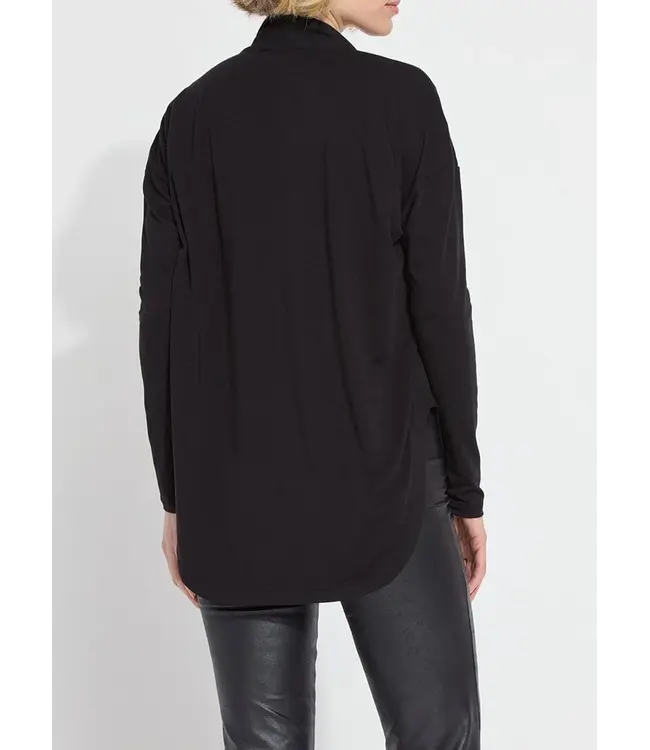 Naomi Folded Neck Mix Media Top