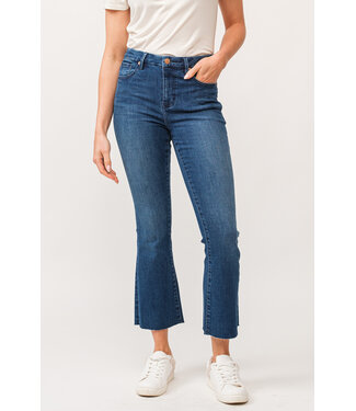 Dear John Jeanne High Rise Crop Flare Jean