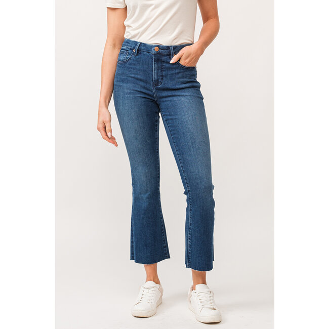 Dear John Jeanne High Rise Crop Flare Jean