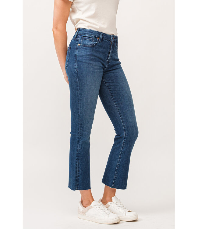 Dear John Jeanne High Rise Crop Flare Jean