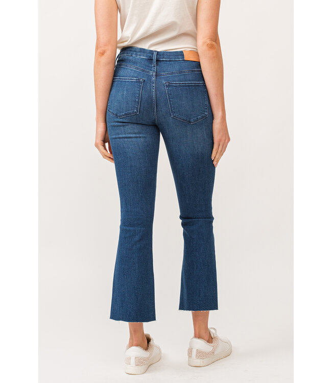 Dear John Jeanne High Rise Crop Flare Jean