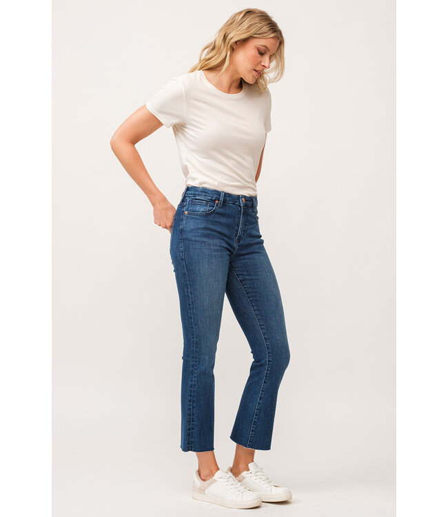 Dear John Jeanne High Rise Crop Flare Jean
