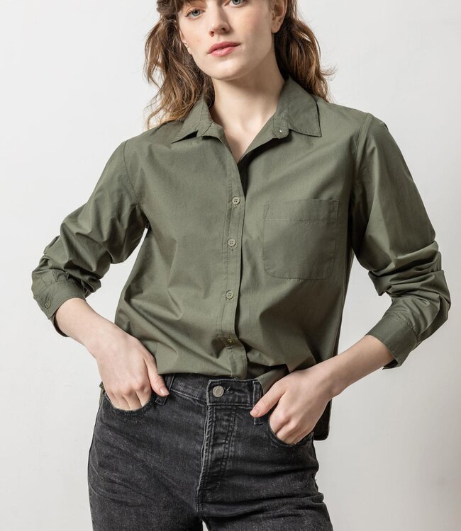 Lilla P Easy Poplin Button Down