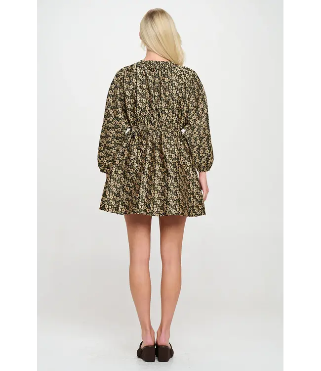 Daisy Jacquard Short Dress