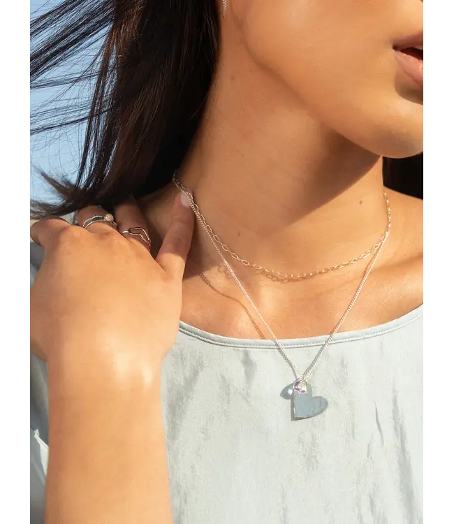 Hammered Heart Medallion