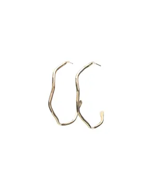 Wave Hoop Earring