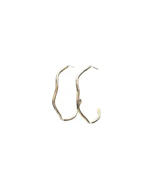 Wave Hoop Earring