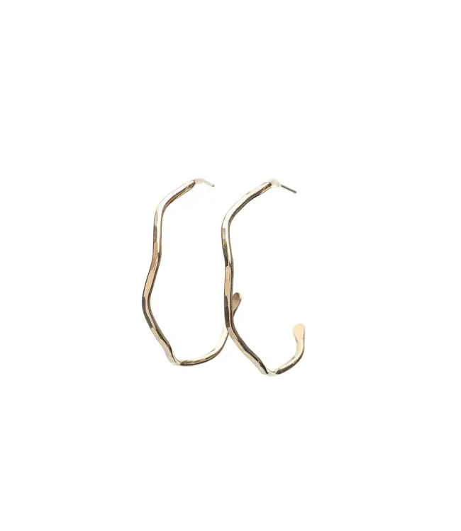 Wave Hoop Earring