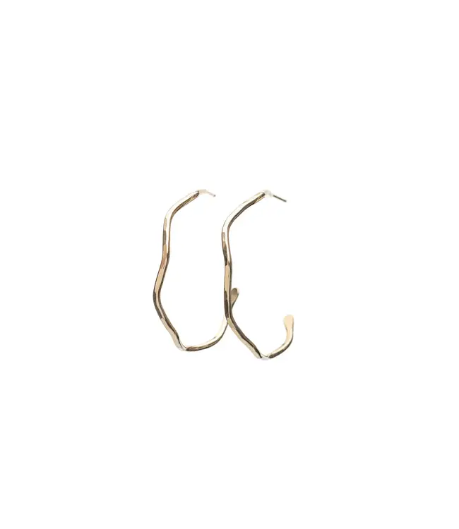 Wave Hoop Earring