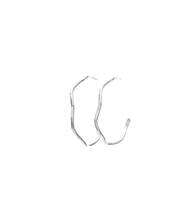Wave Hoop Earring