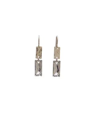 Rectangle Crystal Earring