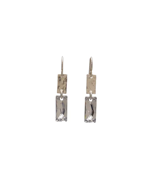 Rectangle Crystal Earring