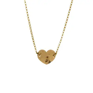 Two-Tone Heart Necklace