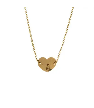 Two-Tone Heart Necklace