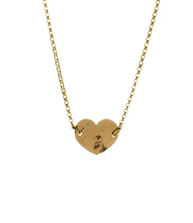 Two-Tone Heart Necklace