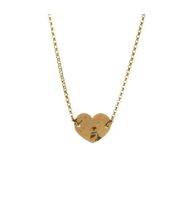 Two-Tone Heart Necklace