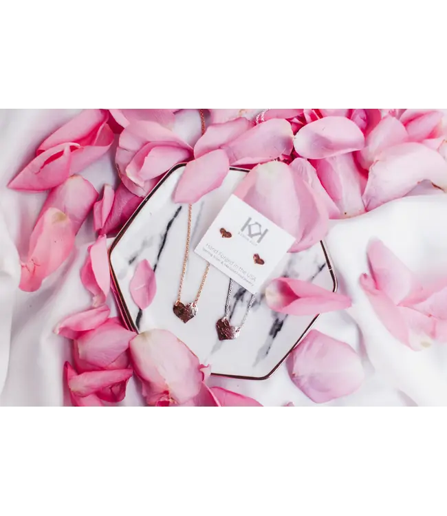 Two-Tone Heart Necklace