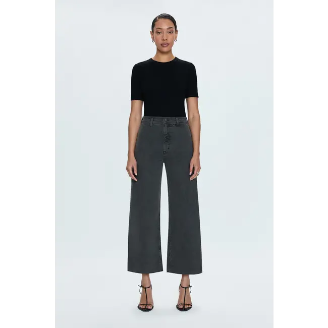 Pistola Penny Crop High Rise Wide Leg Jean
