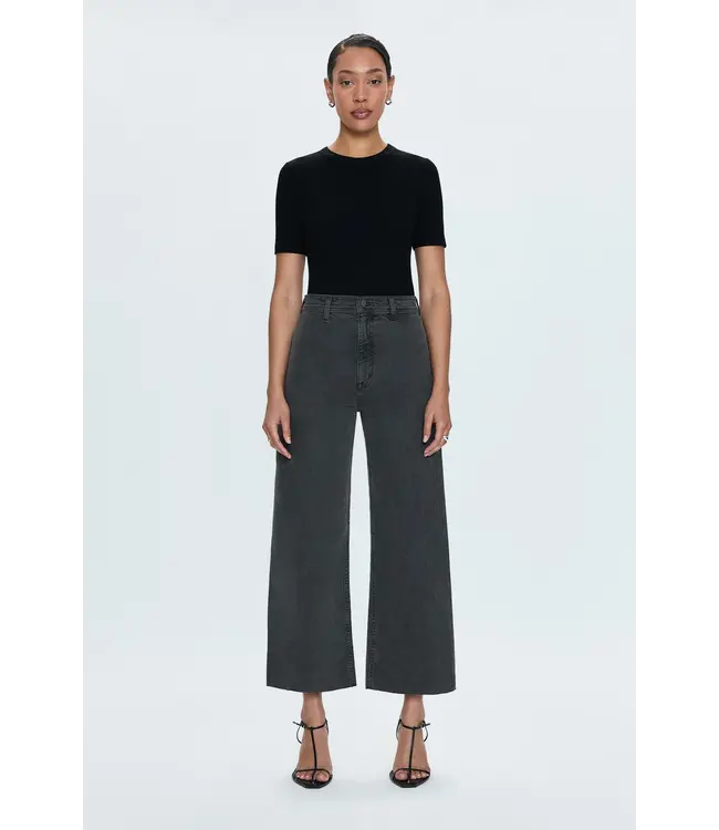 Pistola Penny Crop High Rise Wide Leg Jean