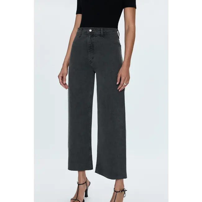Pistola Penny Crop High Rise Wide Leg Jean