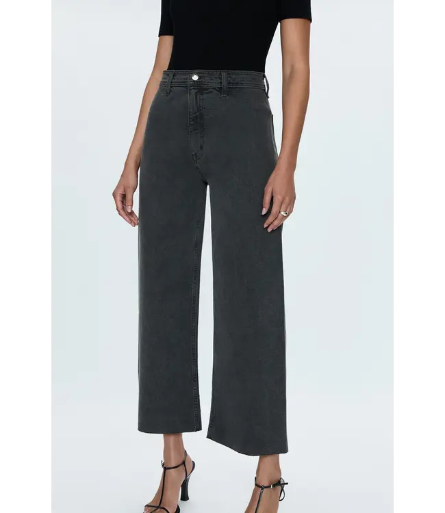Pistola Penny Crop High Rise Wide Leg Jean