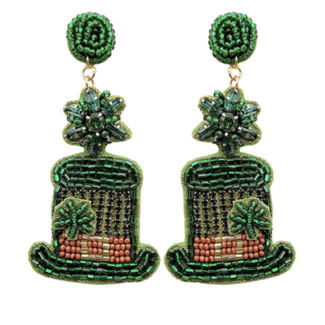 St Patrick’s Day Hat Earring