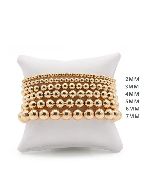 Tatiana M Gold Filled Stretch Bracelet (2-8mm)