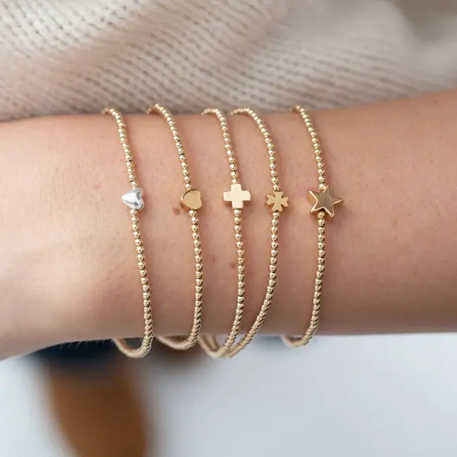 Tatiana M Gold Filled Charm Bracelet