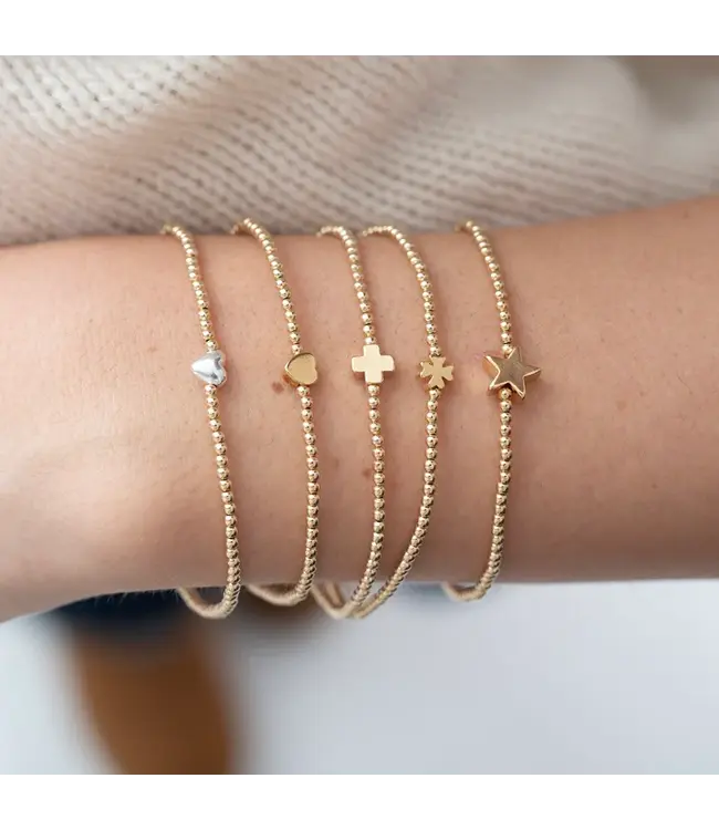 Tatiana M Gold Filled Charm Bracelet