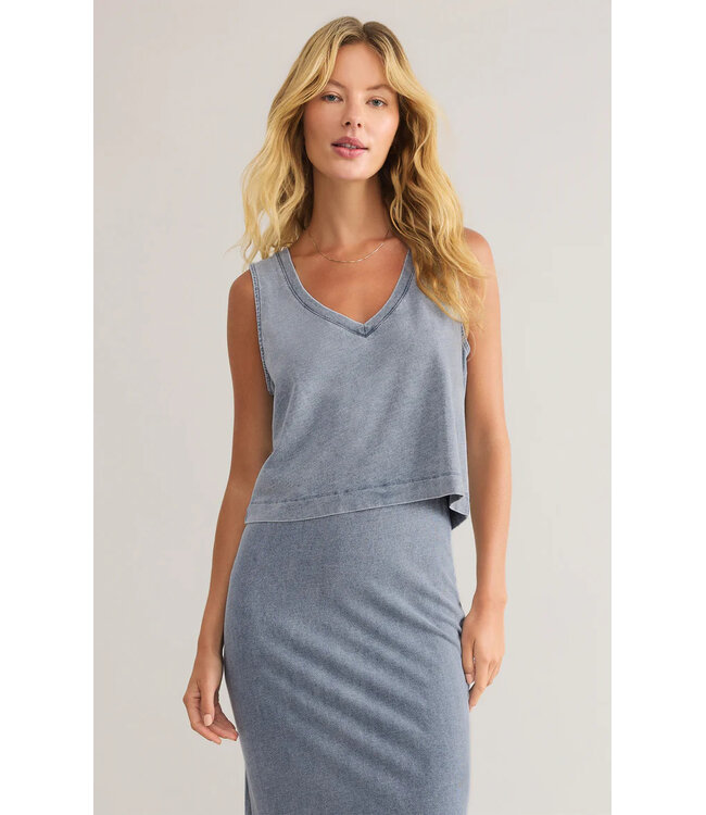 Z Supply Sloane V-Neck Denim Tank