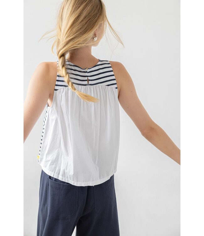 Lilla P Mixed Media Tank