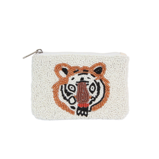 Beaded Tiger Coin Purse