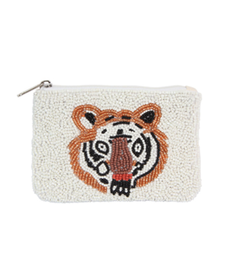 Beaded Tiger Coin Purse