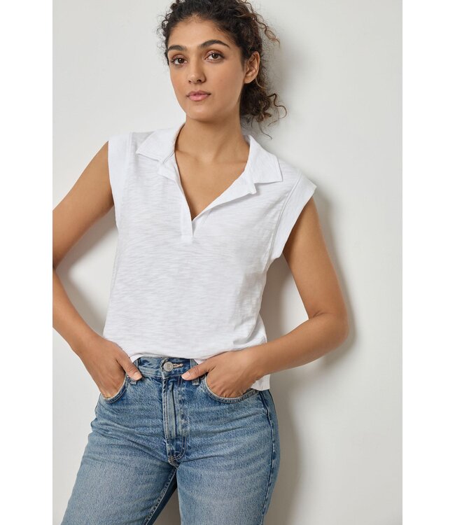 Lilla P Cap Sleeve Polo