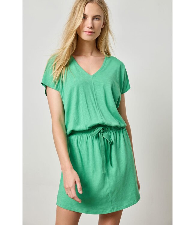 Lilla P Elastic Waist V-Neck Dress