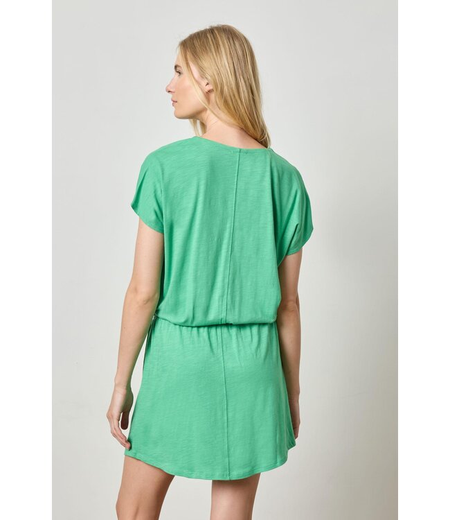 Lilla P Elastic Waist V-Neck Dress