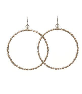Double Twist Circle Earring Hoops