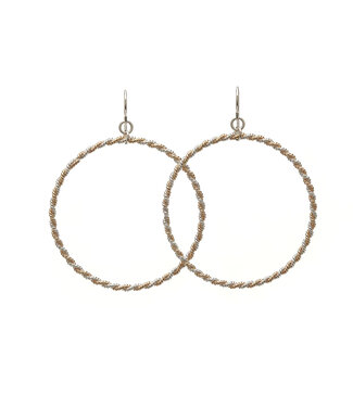 Double Twist Circle Earring Hoops