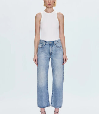 Pistola Lexi Mid-Rise Bowed Straight Jean