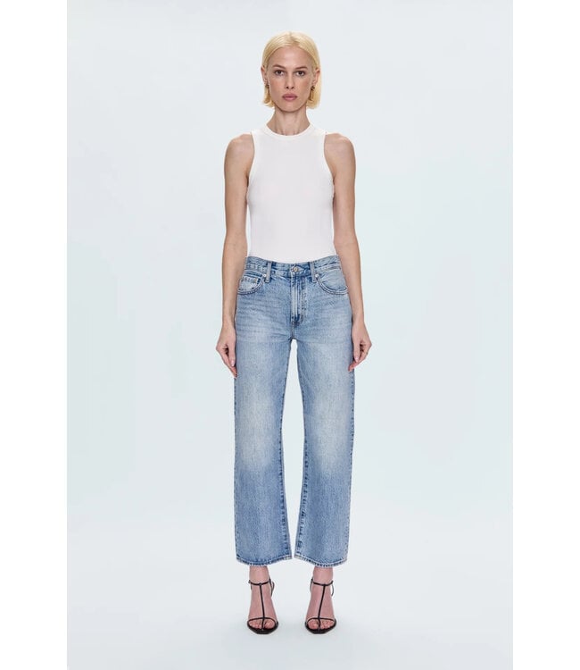 Pistola Lexi Mid-Rise Bowed Straight Jean