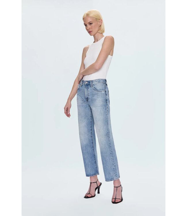 Pistola Lexi Mid-Rise Bowed Straight Jean