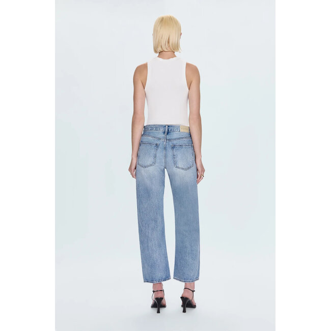 Pistola Lexi Mid-Rise Bowed Straight Jean
