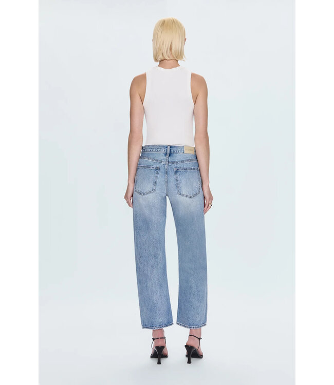 Pistola Lexi Mid-Rise Bowed Straight Jean