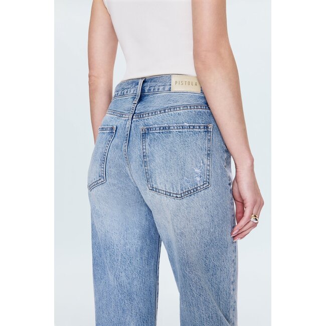 Pistola Lexi Mid-Rise Bowed Straight Jean