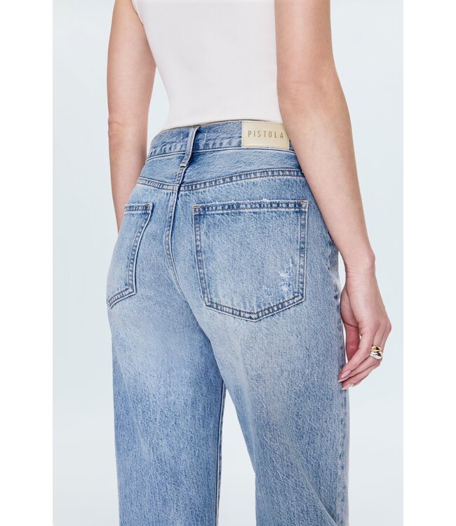 Pistola Lexi Mid-Rise Bowed Straight Jean