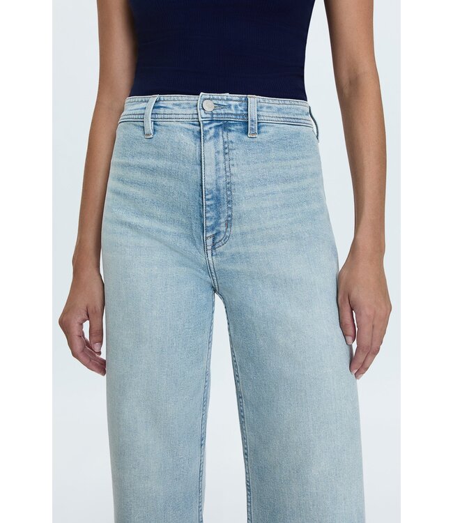 Pistola Penny Crop High Rise Wide Leg Denim