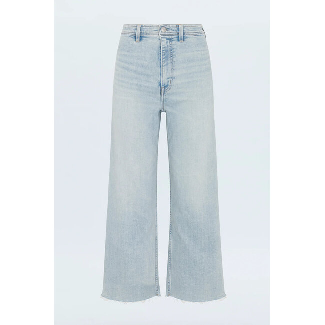 Pistola Penny Crop High Rise Wide Leg Denim
