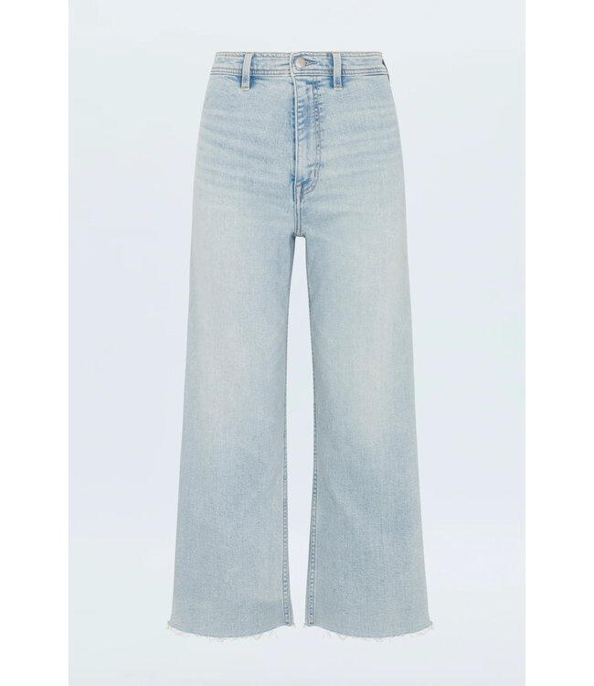 Pistola Penny Crop High Rise Wide Leg Denim