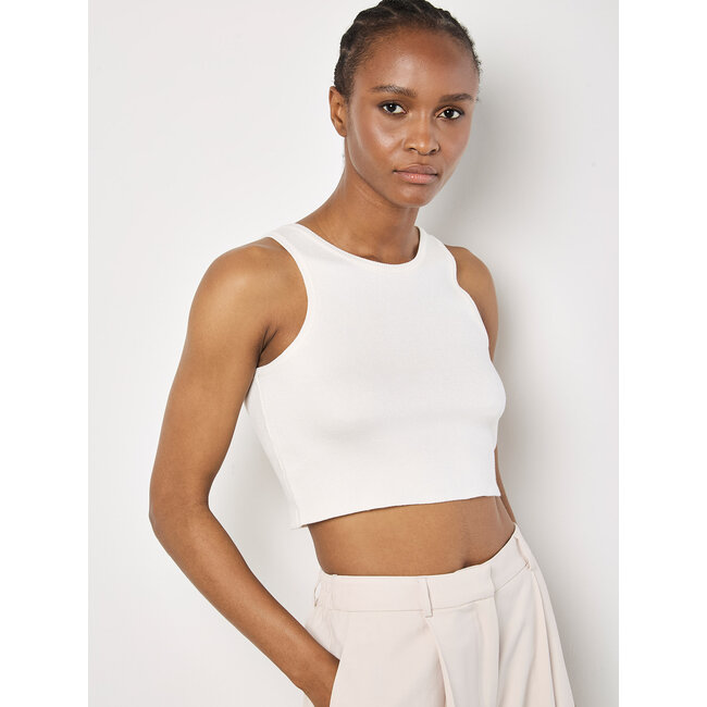 Racer Knit Crop Top